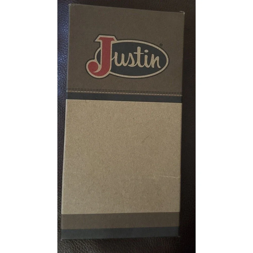 Justin Mens Genuine Leather Rodeo Wallet RFID Tan Cowhide Soft Western NIB